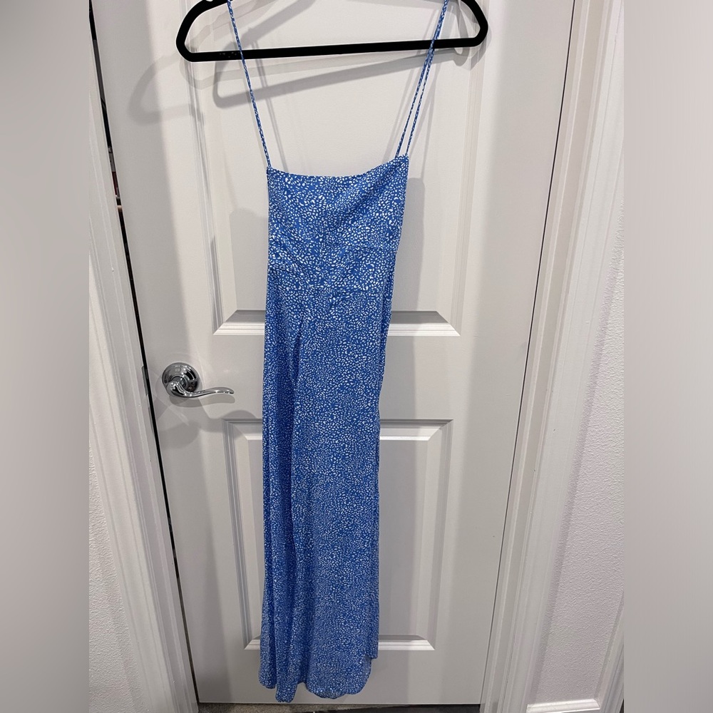 ZARA PRINTED KNOTTED CORSET STYLE DRESS - Never worn